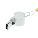 1pc Stainless steel Outdoor Survival whistle Referee Training Soccer With Rop BX
