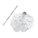 Magideal 100Pcs Metal Stickers Tin Pans For  Makeup Palettes Sptula