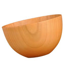 2x Japanese Round Wooden Tableware Bowls Kitchen Restaurant Noodles Bowl