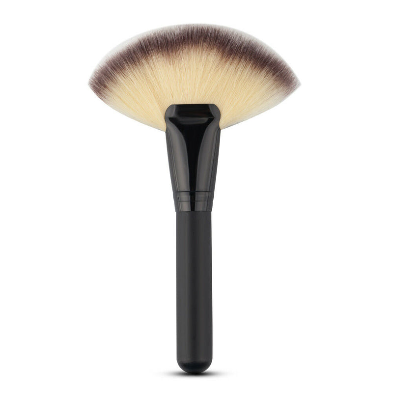 Large Fan Shape Face Powder Foundation Concealer Blusher Blend Brush Beauty