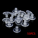 50x Heavy Duty Rubber Earring Backs Sleeves Holders Stoppers Soft Nut Silicone