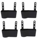 4x Black Plastic Universal Portable Car Seat Back Storage Box Organizer Ho AKJ