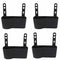 4x Black Plastic Universal Portable Car Seat Back Storage Box Organizer Ho AKJ