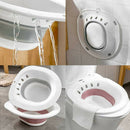 Hip Bath Tub for Toilets for Hemorrhoid Therapy Care Avoid Squatting Pink