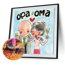 5D DIY Full Drill Diamond Painting Enjoying Couple Cross Stitch Embroidery A