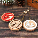 Wooden Christmas Ornament Deer and Tree pattern Xmas Tree PendantsSEAU