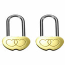 2PCS Engraved Brass Love Padlock Lock Personalised wedding anniversary Gift ZMB