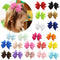 20pcs Girls Lovely Bowknot Hairclip Performance Headwear for Birthday Gift