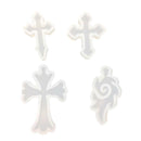 8pcs Clear Cross Silicone Mould DIY Molds Decorating Pendant Jewelry Making