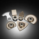 1X(6 PCS Semicircle Metal Saw Blades Alloy Emery, Multitool Saw Blade Assor