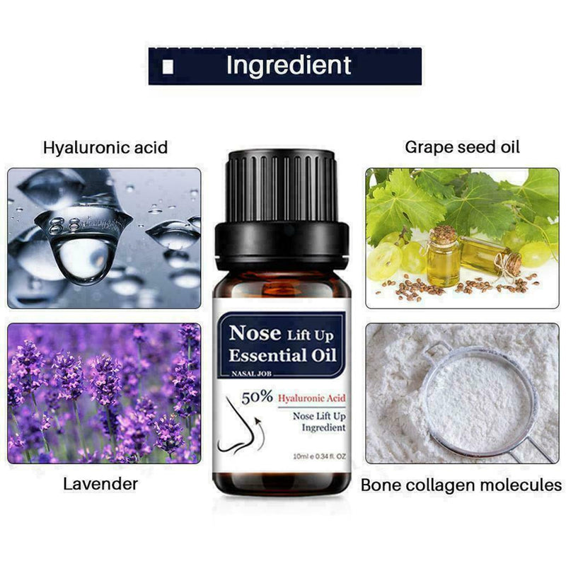 10ml Nose Lift Up Essential Oil Magic Beauty Nosal Remodeling Fast Bone Cre X9W8