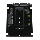 Replacement 2 in 1 NGFF M.2 B+M Key Or MSATA SSD to SATA Adapter Card, Black