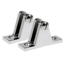 2 Pack 90 Degree Marine Boat Deck Hinge 2.32 x 0.67 inch,  Bimini Top Fitting