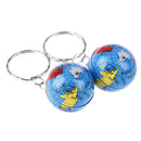 2Pcs World map Globe keychain jewelry earth Globe art pendant keychains giME