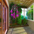 Heart Shape Dream Catcher with Feathers Wall Car Hanging Decor Ornament