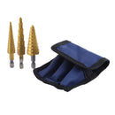 High Speed Steel Step Dril Bit HSS 1/4" Hex Shank Titanium Coated Step Drill Bit