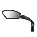 Foldable MTB Bicycle Handlebar Adjustable Rearview Mirror for Left (Black)