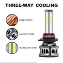 2PCS 6 Sides LED Headlight Kit 9005 High Low Beam DOB LED Bulb Car Lighting