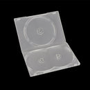 2PCS Clear 3 Disc Holds DVD CD Case Movie Box Storage Holder Cover 14MM B Ew