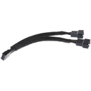 15cm 4 pin PMW Fan Y Splitter Black Sleeved Extension Cable 1 to 2 Fan Cord