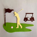 Golf Course Design Metal Cutting Dies For DIY Scrapbooking Album Cards 3c