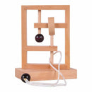 Wooden Threading Loosened Unlock Ring Unlink Untie Rope Logic Puzzle Burr P