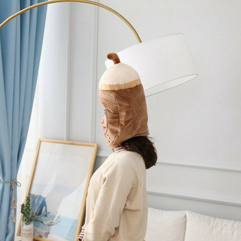 Bubble Tea Hat Cap Headwear Funny Novelty Headgear Selfie Cap Photo Props
