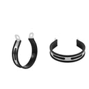 2 x Stainless Steel Universal Motorcycle Exhaust Pipe Bracket Replacement 14.5cm