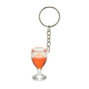 1XFake Wineglass Key Chain Keyring Creative Gift Decoration Lanyard Keychain  Z