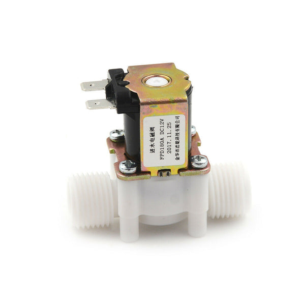 1/2" N/C Electric Solenoid Valve 12V  Magnetic Water Air Normally Closed 3CAUBA