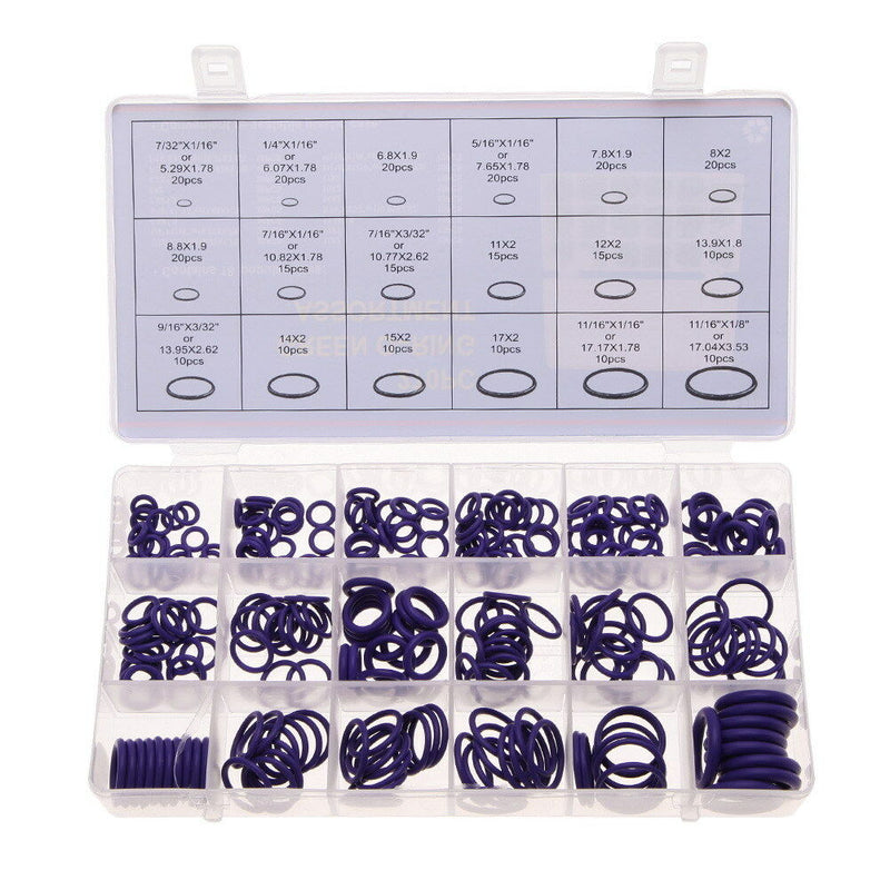 270Pcs Rubber O Ring Metric Nitrile Washer Seals Pumps Assortment Kit 18 Sizes