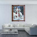 Christmas Santa Claus Animal Snow Scene 5D Diamond DIY Painting Craft Kit