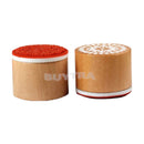 6X Pop Assorted Wooden Rubber Stamp Round Shape Handwriting Floral Flower CraftZ