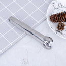 Food Stainless Steel Sugar tongs With Teeth Tea Coffee Cubes Ice Cube Clip FT