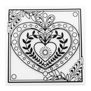 Cake Embossed Mould Flower Photo Album Fondant Stencil Template Home Supply