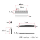 1 Pack Slotted Saddle Nut and Bridge Pins String Nails for Acoustic Folk Guitar