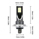 2X H7 LED Headlight Conversion 110W 30000LM 6000K Error Free Canbus Bulb Set !!