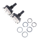 2x 1 Pole 12 Position Panel PCB Wiring Rotary Switch 18 Teeth Shaft Adjustabl Ew