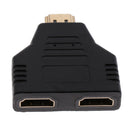 HDMI Male to Dual HDMI Female 1 to 2 Way Splitter Adapter Converter for DVD