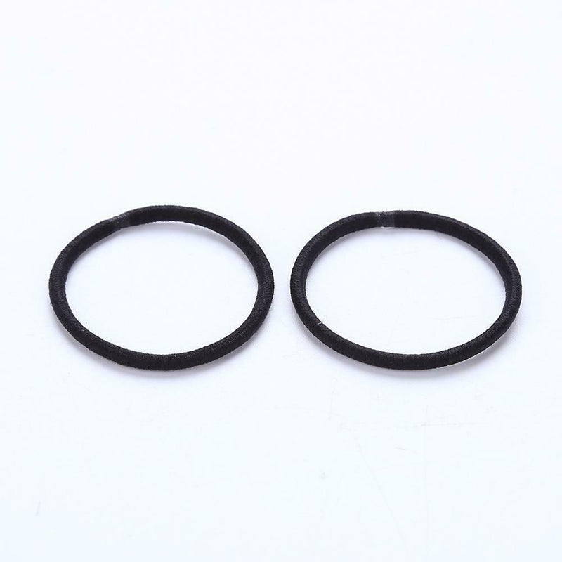 10pcs/Pack Cute Girls Ponytail Hair Holder Elastic Rubber Band Set (Black) A