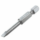 10 Pcs 50mm Length Magnetic 4mm Width Slotted Tip Screwdriver Bits