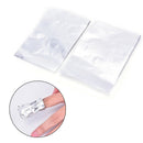 50PCS Aluminium Foil Nail Wraps For Nail Art Soak Off Acrylic UV Gel Remover ME
