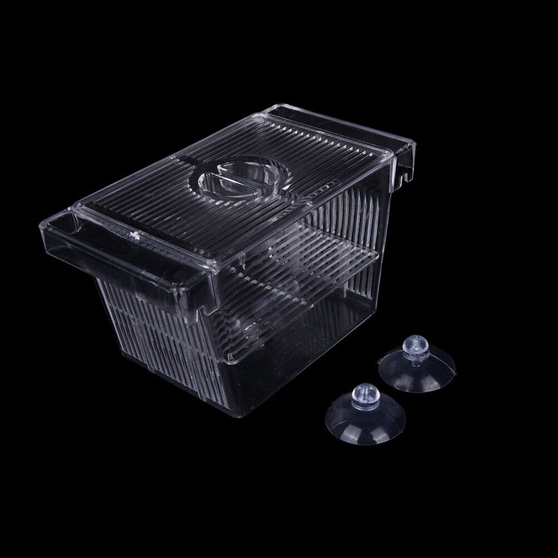 Aquarium Fish Tank Guppy Breeding Breeder Isolation Incubator Trap Box Hatc FT
