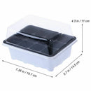 10 Pack Seedling Tray Seed Starter Tray With Dome And Base 12 Cells For Gar G4R5