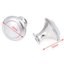 10pcs Round Cabinet Stainless Steel Drawer Knobs Cupboard Pull Handles  Z