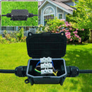 IP66 Waterproof Outdoor 2 Cable PG9 Black Plastic Connector Gland Electrica I2P1