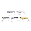 5PCS Lot Metal VIB Blade Fishing Lures Crankbaits Bass Hook Tackle 5cm 11g ES