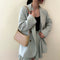 Women Solid Evening Clutch Shoulder Handbags PU Leather Totes Bags (Khaki)