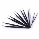 6X Non-magnetic Steel Fine Curved Tip Tweezers Forceps Anti-static ESD SMD chips