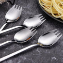 2 In 1 Spoon Fork Long Handle Spoon Fork Outdoor Camping Cutlery H Portable L8I9